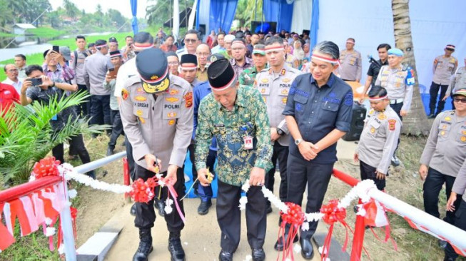 Jembatan Merah Putih Presisi Pangkas Jarak dan Waktu Tempuh Masyarakat